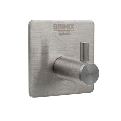 Крючок для ванной BRIMIX 535 одинарный из нержавеющей стали BRIMIX 535 - фото 82754