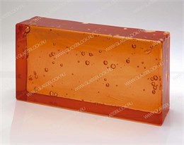 Стеклянный кирпич BUBBLE MELON (240х117х53) ARTIKO_MELON_FIZZ