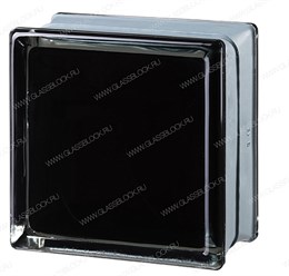 Стеклоблок mini Гладкий Черный MGs FUTURISTIC BLACK 100% (146х146х80) MGs_FUTURISTIC_BLACK_100%