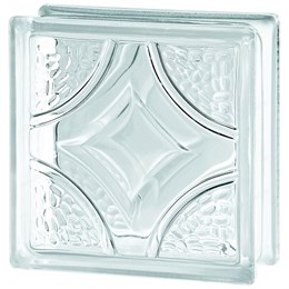 Стеклоблок стандартный бесцветный Деко (190х190х80) deko1