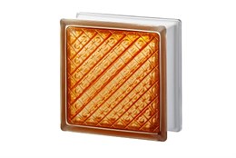 Стеклоблок Империал ДМ оранжевый (197х197х80) DM_197197_4