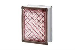 Стеклоблок Империал ДМ розовый (197х146х80) DM_197146_6