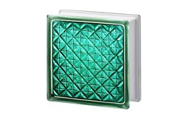 Стеклоблок Империал АКТИС морская волна (197х197х80) AKT_197197_8