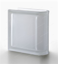 Стеклоблок торцевой бесцветный матовый Гладкий Neutro TER Lineare T SAT (190х190х80) Neutro_TER_Lineare_T_SAT