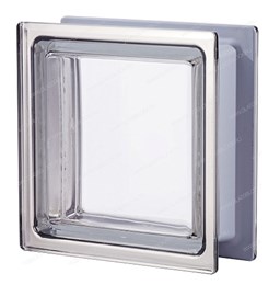 Стеклоблок нестандартный бесцветный Q33 T_T Met lato (190х190х80) Q33_T_T_Met_lato