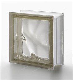 Стеклоблок стандартный окрашенный в массе Волна Siena Q19 O (190х190х80) Siena_Q19_O