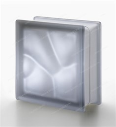 Стеклоблок стандартный окрашенный в массе матовый Волна Nordica Q19 O SAT (190х190х80) Nordica_Q19_O_SAT