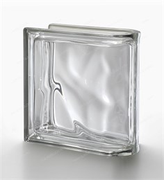 Стеклоблок торцевой металлизированный (зеркальный) Гладкий Neutro TER Lineare O MET (190х190х80) Neutro_TER_Lineare_O_MET