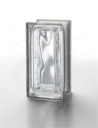 Стеклоблок половинка металлизированный (зеркальный) Гладкий Neutro R09 O MET (190х90х80) Neutro_R09_O_MET