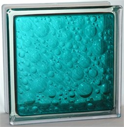 Стеклоблок стандартный окрашенный внутри Савона морская волна (190х190х80) savona_vn_4