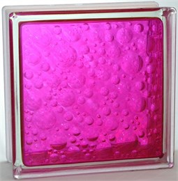 Стеклоблок стандартный окрашенный внутри Савона малиновый (190х190х80) savona_vn_5