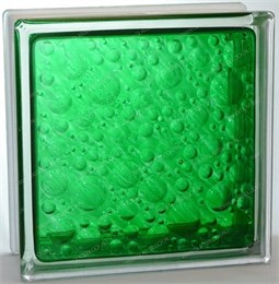 Стеклоблок стандартный окрашенный внутри Савона изумруд (190х190х80) savona_vn_6