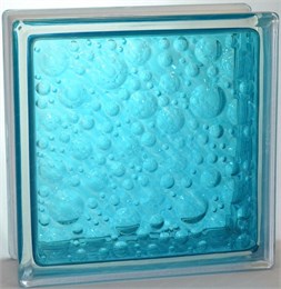 Стеклоблок стандартный окрашенный внутри Савона бирюза (190х190х80) savona_vn_11