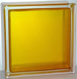 Стеклоблок стандартный окрашенный внутри Арктика медовый (190х190х80) arc_vn_10