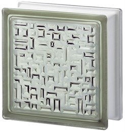 Стеклоблок стандартный окрашенный внутри Майя молочный 30% (190х190х80) maia_vn_9