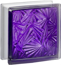 Стеклоблок стандартный окрашенный внутри Мороз аметист (190х190х80) moroz_vn_16