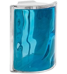 Стеклоблок угловой окрашенный внутри Волна бирюза (190х190х80) 1_190190ugl_Wave_15