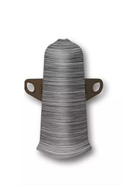 Наружный угол с крепежом для плинтуса 55мм 