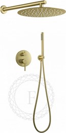 Душевая система скрытого монтажа FILARETE Roun FL1023 (Матовое золото) FL1023