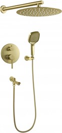 Душевая система скрытого монтажа FILARETE Roun FL1026 (Матовое золото) FL1026
