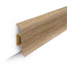 Плинтус напольный с центральной планкой 70мм 2,2м 