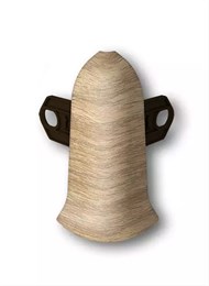 Наружный угол (внешний) с крепежом для плинтуса 70мм 