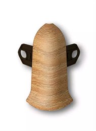 Наружный угол (внешний) с крепежом для плинтуса 70мм 