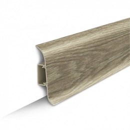 Плинтус напольный с центральной планкой 70мм 2,2м 