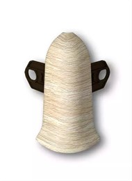 Наружный угол (внешний) с крепежом для плинтуса 70мм 