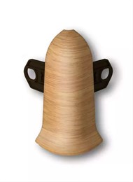 Наружный угол (внешний) с крепежом для плинтуса 70мм 