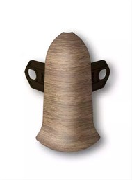 Наружный угол (внешний) с крепежом для плинтуса 70мм 