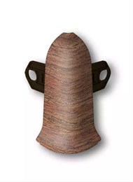 Наружный угол (внешний) с крепежом для плинтуса 70мм 