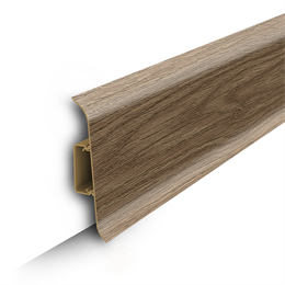 Плинтус напольный с центральной планкой 85мм 2,2м 