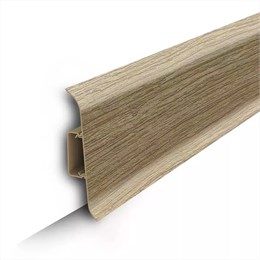 Плинтус напольный с центральной планкой 85мм 2,2м 