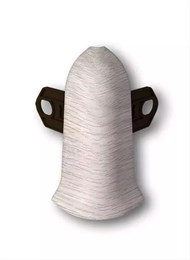 Наружный угол (внешний) с крепежом для плинтуса 85мм 