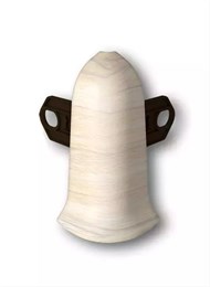 Наружный угол (внешний) с крепежом для плинтуса 85мм 