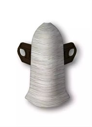 Наружный угол (внешний) с крепежом для плинтуса 85мм 