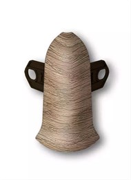 Наружный угол (внешний) с крепежом для плинтуса 85мм 