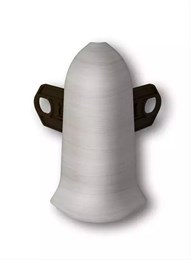 Наружный угол (внешний) с крепежом для плинтуса 85мм 