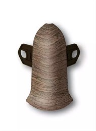 Наружный угол (внешний) с крепежом для плинтуса 85мм 