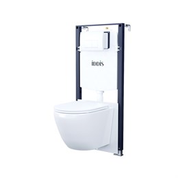 Комплект инсталляции 3 в 1  клавиша смыва белая, Basic, IDDIS, BASB030i73 BASB030i73