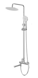 Душевая система BelBagno Unique-VSCM-CRM, излив, верхний душ, лейка, хром Unique-VSCM-CRM