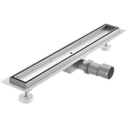 Желоб TIM гориз.выпуск с решеткой под кладку плитки защита от запаха:(сухой +гидрозатвор) 70*9000мм BAD459002 BAD459002