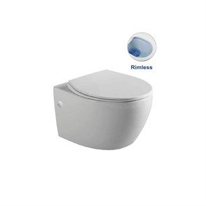 Унитаз подвесной INTERO VT1-21 безободковый, ультратонкое soft-close сиденье VT1-21