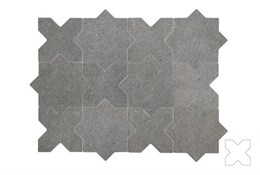 Гранит керамический 32729 ELDA CROSS GRAPHITE 12x12 см Equipe 32729
