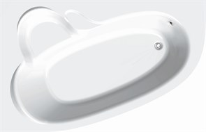 Atlant 170x110 L Асимметричная акриловая ванна C-bath (Польша) CBA00104L