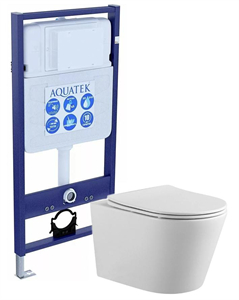 Сет: AQUATEK ЕВРОПА с тонким сиденьем soft-close Сет: AQUATEK ЕВРОПА