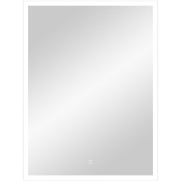 Зеркало Frame LED 700х1200 White с сенсором белый алюминиевый профиль ЗЛП1704 ЗЛП1704