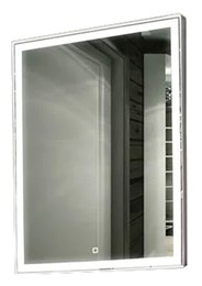 Зеркало Strong LED 700х1000 с сенсором алюминиевый профиль ЗЛП633 ЗЛП633