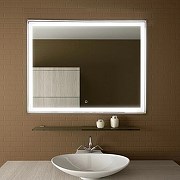Зеркало Aralia LED 1000x700 с сенсором алюминиевый профиль ЗЛП446 ЗЛП446